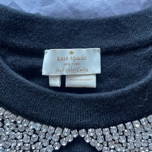Kate spade sweater with jeweled collar - Picture 2 of 7